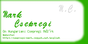 mark csepregi business card